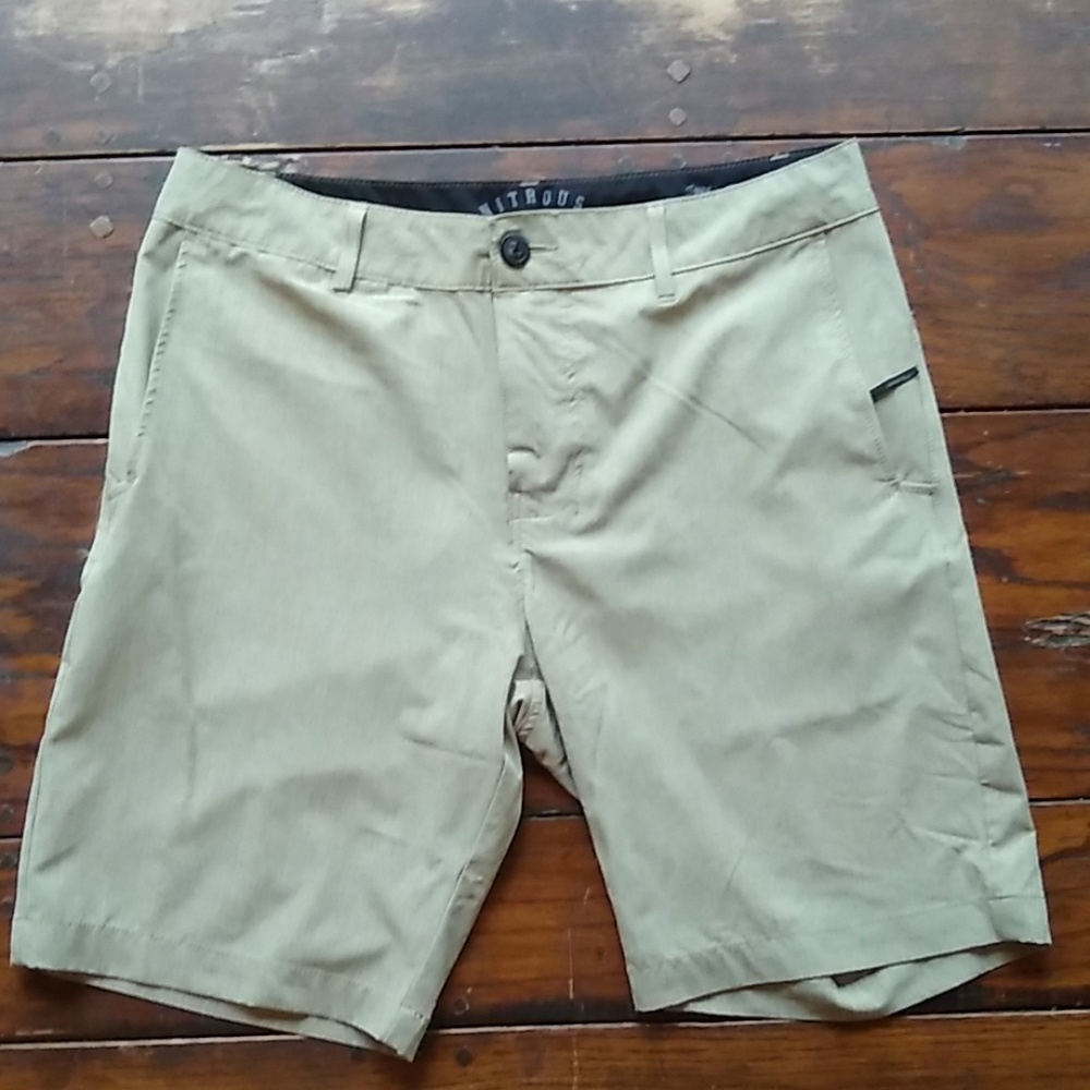 Nitrous Black Khaki Shorts